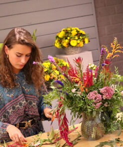 Student Creating a Boho Style Design