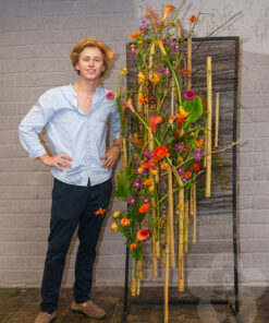Oliver Luyckx with his design
