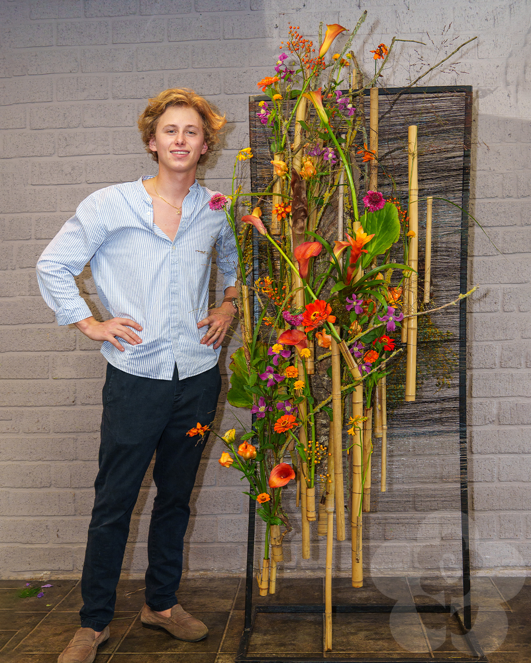 Oliver Luyckx with his design